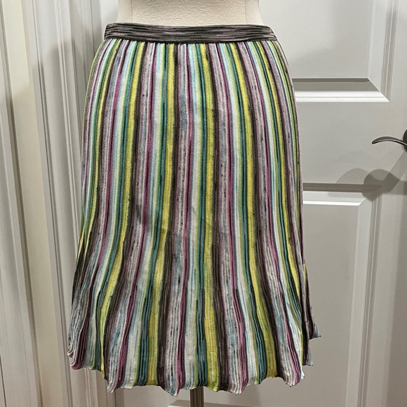 M by Missoni Skirt Knit Colorful Striped Size 6 - Picture 4 of 14